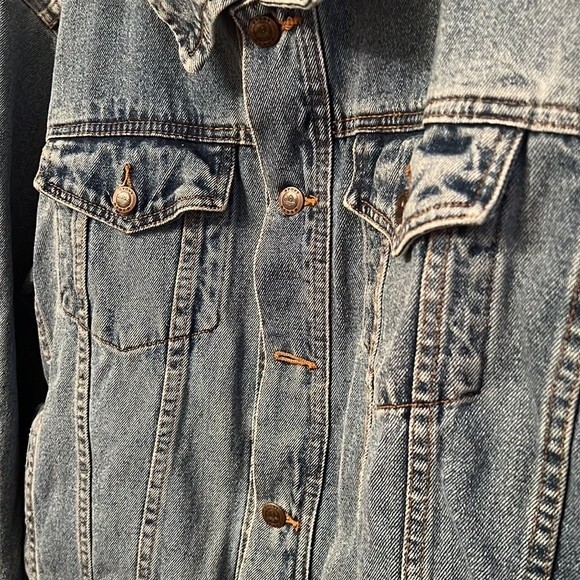 Stony River Vintage Distressed Denim Jacket Size Large - Picture 3 of 7